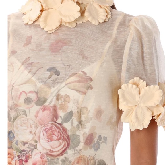 Zimmermann Luminosity Floral Applique Blouse - Picture 4 of 9
